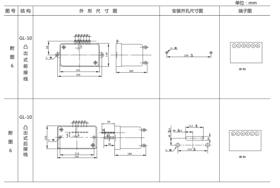 JSL-24外形結構及開孔尺寸圖