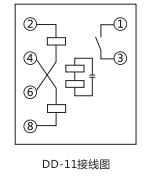 DD-11/60接地繼電器內部接線圖