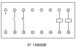 BT-1B/120同步檢查繼電器內部接線及外引接線圖
